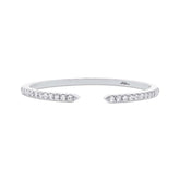 0.07ct 14k White Gold Diamond Lady's Ring Size 4.5